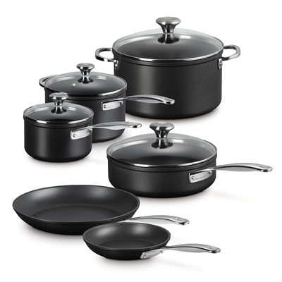 10-Piece Toughened Nonstick Pro Cookware Set 10-Piece Toughened Nonstick Pro Cookware Set